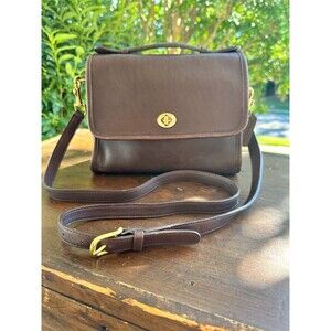 Vintage Coach Court Bag 9870 in Mahogany